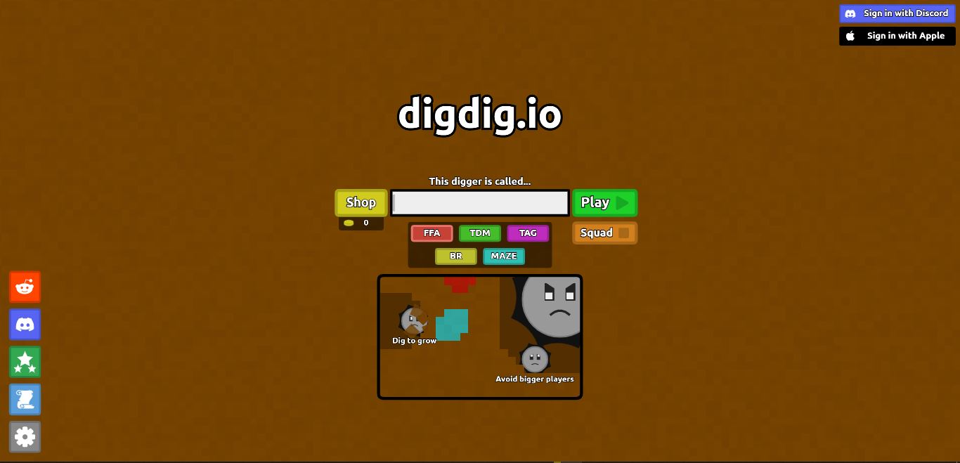 Digdig.io Gameplay - New Shop and Skins! 